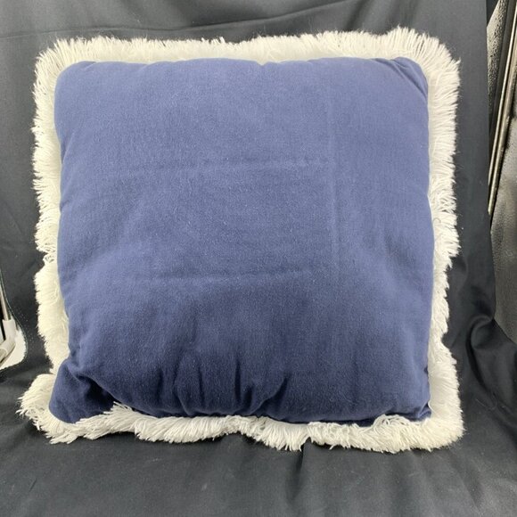 Caroling Penguins Pillow Lynne Jones Christmas Tapestry Throw Pillow 16” - Picture 6 of 6